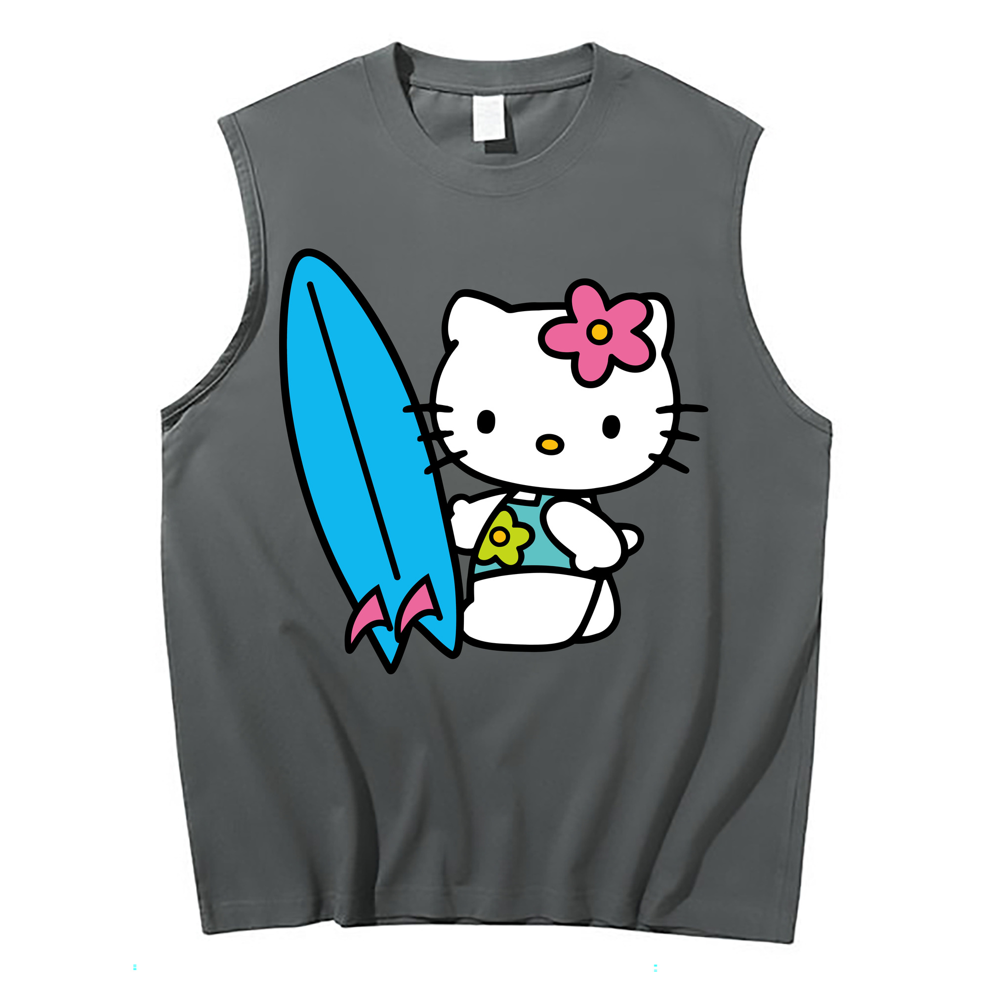 （画像用） Hello Kitty ハローキティ コットン100％タンクトップ（フロントプリント）